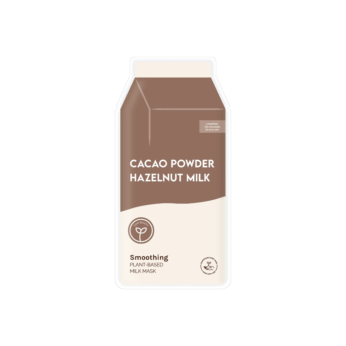 ESW CACAO POWDER HAZELNUT MILK SMOOTHING PLANT-BASED MILK MASK